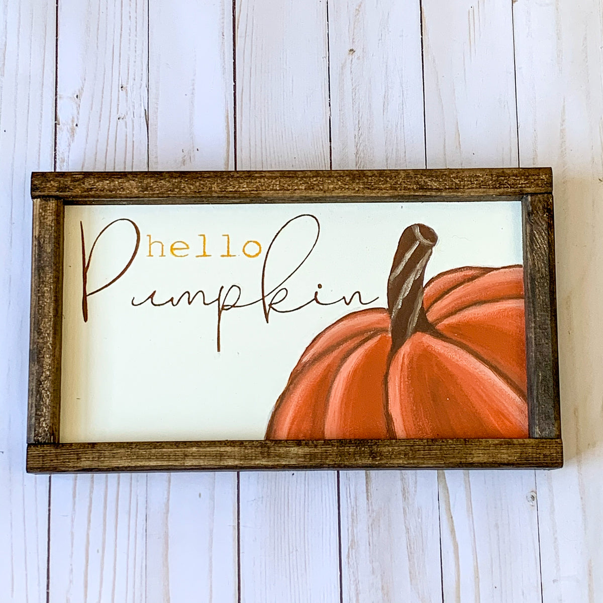 Hello Pumpkin Fall sign – Blue Daisy Dreamer